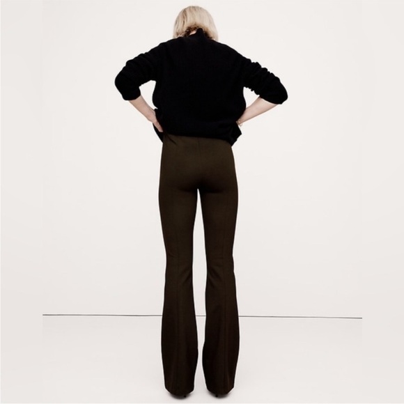 NWT! Banana Republic Ganache Brown Flare Everywhere Ponte Pant - Multiple 💜 - Picture 1 of 8